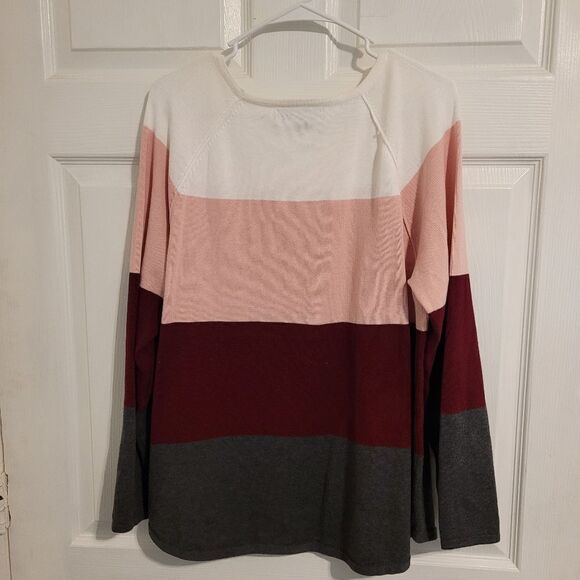 Karen Scott color block sweater - Picture 3 of 6